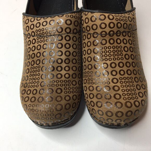 SANITA Original Split With Art COGNAC LEATHER CLOGS WOMEN Size 5 NIB - Picture 3 of 10